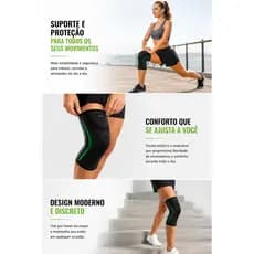 JOELHEIRA ELASTICA DE PROTEÇÃO, ACADEMIA EXERCICIOS DOR AJUSTAVEL