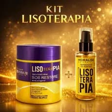 Kit Lisoterapia Máscara Collagen SOS Original - Pós- Progressiva - Óleo Reparador de Pontas