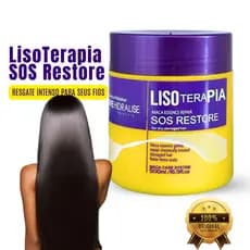Lisoterapia Máscara Capilar Collagen - Hidralise Original -  SOS Restore Tratamento Capilar 500g