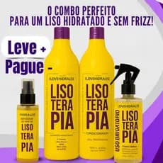 Kit Protetor Térmico - Shampoo e Condicionador 1 Litro -Óleo- Lisoterapia - Hidratação