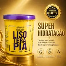 Máscara Capilar Lisoterapia Hidratação Reconstrução 400g-Anti Frizz Brilho Intenso Hidrata Fortalece