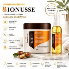 Kit Máscara Hidratação Collagen 500g + Óleo Argan 50ml -Tratamento Capilar - Hidratação Profunda