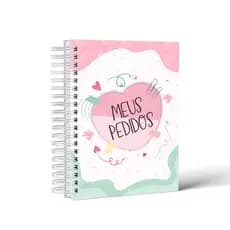 Caderno/Bloco de Controle de Pedidos – A6 | Capa Dura | Personalizado | Envio Imediato