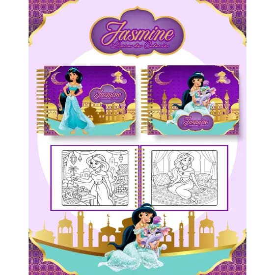 LIVRO DE COLORIR PRINCESA DO DESERTO E MUNDO ENCANTADO PERSONALIZADO COM NOME – ENVIO IMEDIATO |