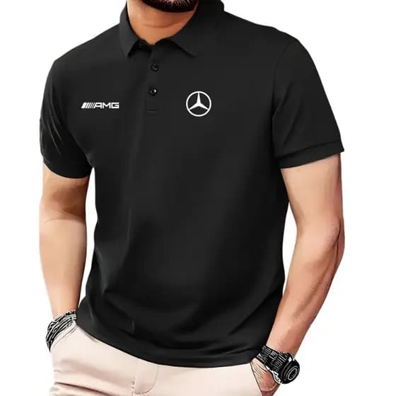 Camisa polo amg camiseta mercedes masculino
