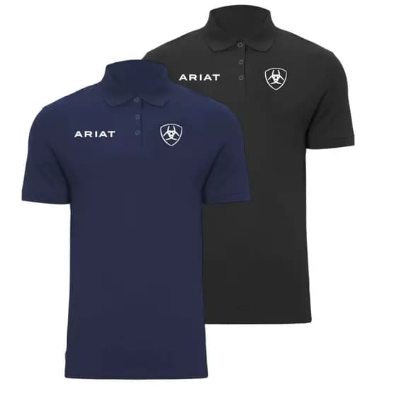 Kit 2 Camisa Polo ariat Masculino Country Boiadeiro Malha Piquet