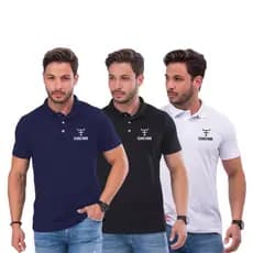 kit 3 Camisa masculina Polo texas farm Peão country