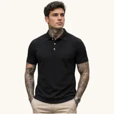 Camisa Polo lisa Masculino uniformes malha piquet premium