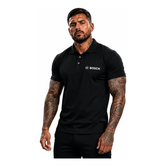 Camisa Polo Masculino Malha Piquet Uniforme 3 Botões
