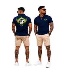 Camisa polo torcedor masculino lançamento 2026 brasil cristo