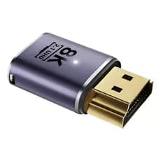 Adaptador Hdmi 2.1 8k 60hz Macho E Hdmi Fema 48gbps Video 8k - Violeta-escuro