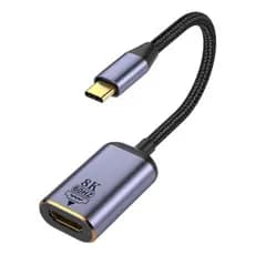 Adaptador HDMI FEMEA 2.1 8k 60hz 48gbps Para Usb-c Macho Audio e Video Game Computador Televisão Celular