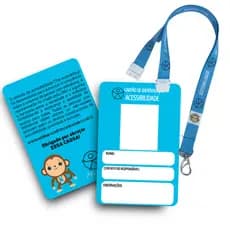 Cordão De Identificação Acessibilidade + Crachá
