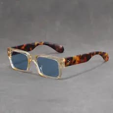 Óculos De Sol Retro Quadrados Hip Hop Rice Nail Proteção UV Para Homens Femininos
