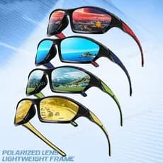 UV400 Shades Ciclismo Óculos De Sol Masculino Polarizado Visão Noturna Esportes Ao Ar Livre Pesca Para Homens E Mulheres