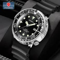 Relógio De Pulso Masculino De Quartzo De Luxo FOXBOX Top Brand Luxury Men's Quartz Sports 50M À Prova D'água Luminoso