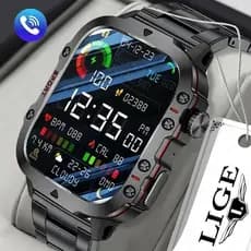 LIGE Relógios Esportivos Smartwatch Homens À Prova D'água Chamada Bluetooth 420mAh Monitoramento Da Saúde IP68 D'água