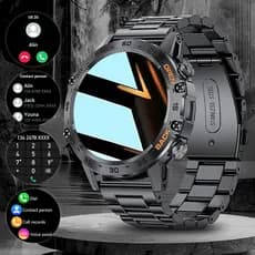 LIGE Steel 1.39 " Bluetooth Call Smart Watch Men Relógios Esportivos IP68 Smartwatch À Prova D'água Para