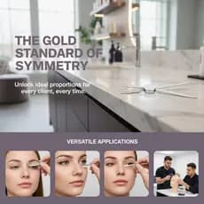 EONE Prata/Ouro/Microding Balancepass Régua Tatuagem Posicionamento Sobrancelha Design Proporção Dourada Ferramenta De Q