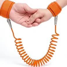 Pulseira Guia Infantil De Segurança Child Anti Lost Para Criança Bebê Anti Perda Passeio Shopping Viagem - Laranja