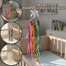 Móbile Montessori brinquedo de pendurar berço carrinho - móbile colorido-brinquedo berço-móbile bebê