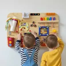 Painel de atividades infantil Montessori G-brinquedo educativo pedagógico-brinquedo sala de aula