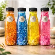 kit 4 Garrafa/Pote da calma brinquedo sensorial autista- sala sensorial- regulador emocional /sortidas