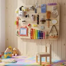 Painel de atividades infantil Montessori G 20 atividades-brinquedo educativo pedagógico