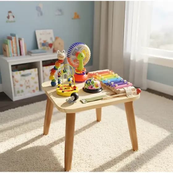 Mesinha de atividades infantil-Brinquedo bebê-Brinquedo Montessori-brinquedo 1 ano