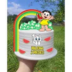 Topo de bolo Magali