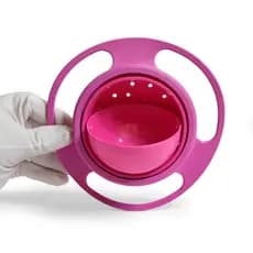 Prato Mágico 360° Infantil Bebê Giratório Antivazamento – Gyro Bowl Não Cai Introdução Alimentar