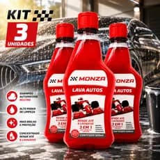 Kit 3 Shampoo Automotivo Neutro Concentrado 500ml