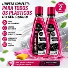 Kit 2 Limpa Plásticos Revitalizador Multiuso Gel Pérola 500g