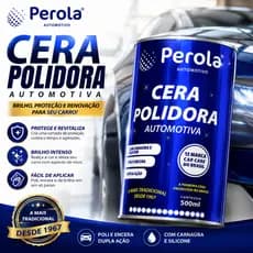Cera Polidora De Carnaúba e Silicone Automotiva 500ml Brilha e Protege