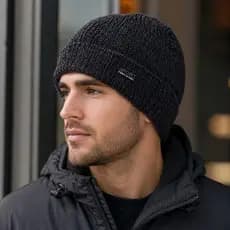 Touca De Lã Masculina Forrada Térmica Inverno Premium