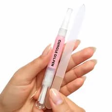kit Lixa Unha de Vidro Polir  Efeito Nude + Hidratação de Cutículas em Caneta Unha e Cuticula Lixas Lavavel unhas lindas