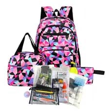 Mochila de Emergência INFANTIL, sobrevivência,com 56 Itens com kit Completo com a Bolsa