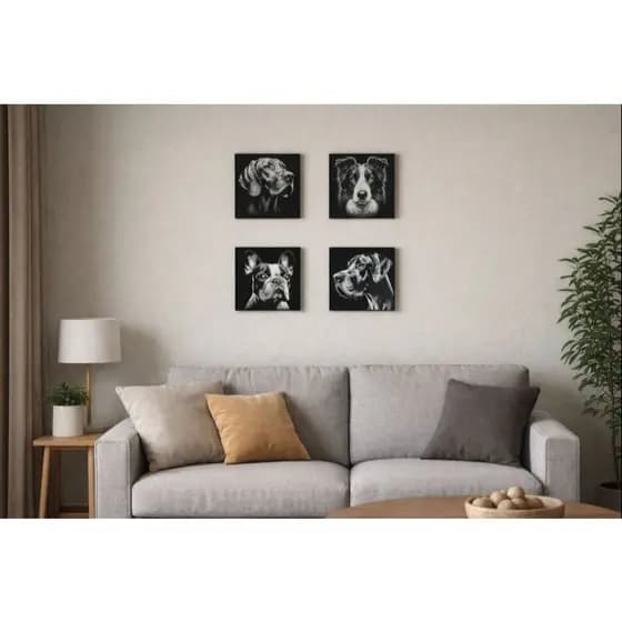 Quadro de Pet Personalizado Fofo Eternizando Presente Mimo