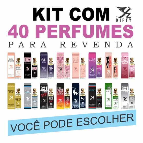 Kit Com 40 Perfumes De 15 Ml Cada -  Kika