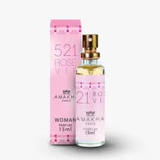 Perfume 521 Rose vip 15ml Amakha paris lançamento