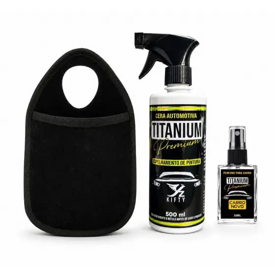 Kit incrivel de cera + lixeira + cheirinho para carro (kika)