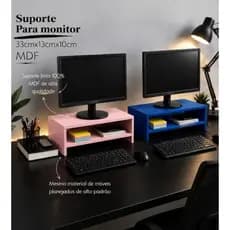 Suporte base monitor home Office mesa  escritório Duplo.