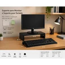 Suporte para Monitor e teclado de Notebook mesa computador.