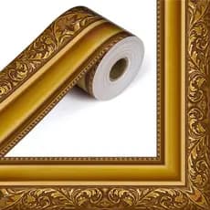 10M Moldura Dourada Quadro De Avisos Borda Cortada Reta Laminada Imagem Guarnição Para Decoração De Sala De Aula Escolar