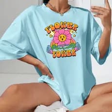 Camiseta Camisa Oversized Feminina Larga Treino Academia Streetwear Algodão