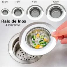 Ralinho para Pia com Borda – Aço Inox Premium Antiferrugem, Evita Entupimentos