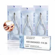Envelope para esterilização 9x26cm c/ 400 unidades autoclave manicure dentista podologia cutícula
