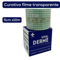 Curativo Filme Protetor De Pele Rolo Transparente Não Estéril Para Fixação 5cm x 1m - Vital Derme