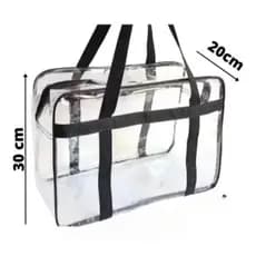 Kit com 26 Bolsa Cristal Transparente p/ Maternidade,Praia, Piscina, Gramatura 0.20