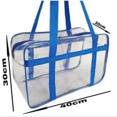 Bolsa Malote Cristal AZUL /G020.